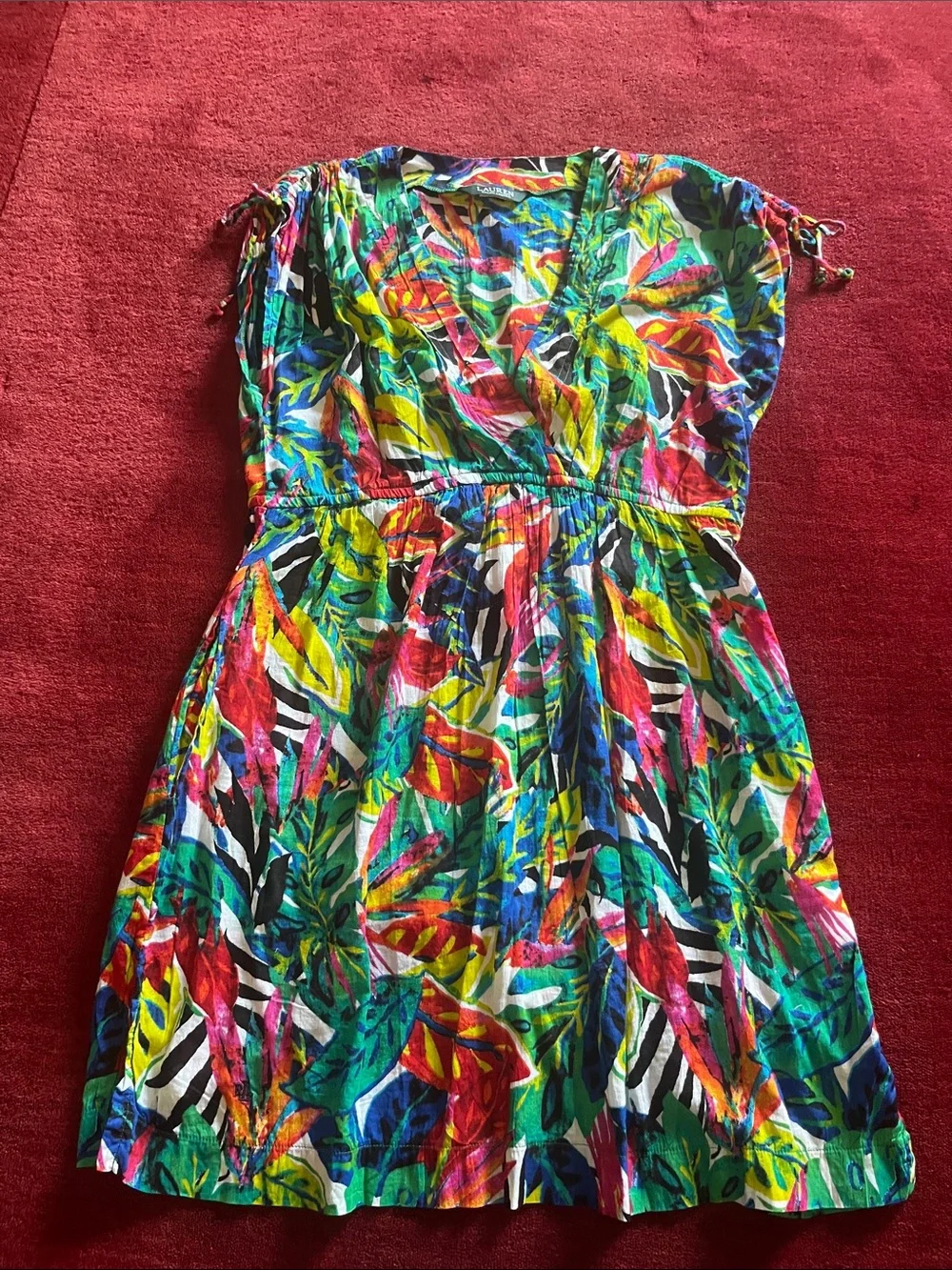 Lauren Ralph Lauren Tropical-Print Cotton Cover-Up
